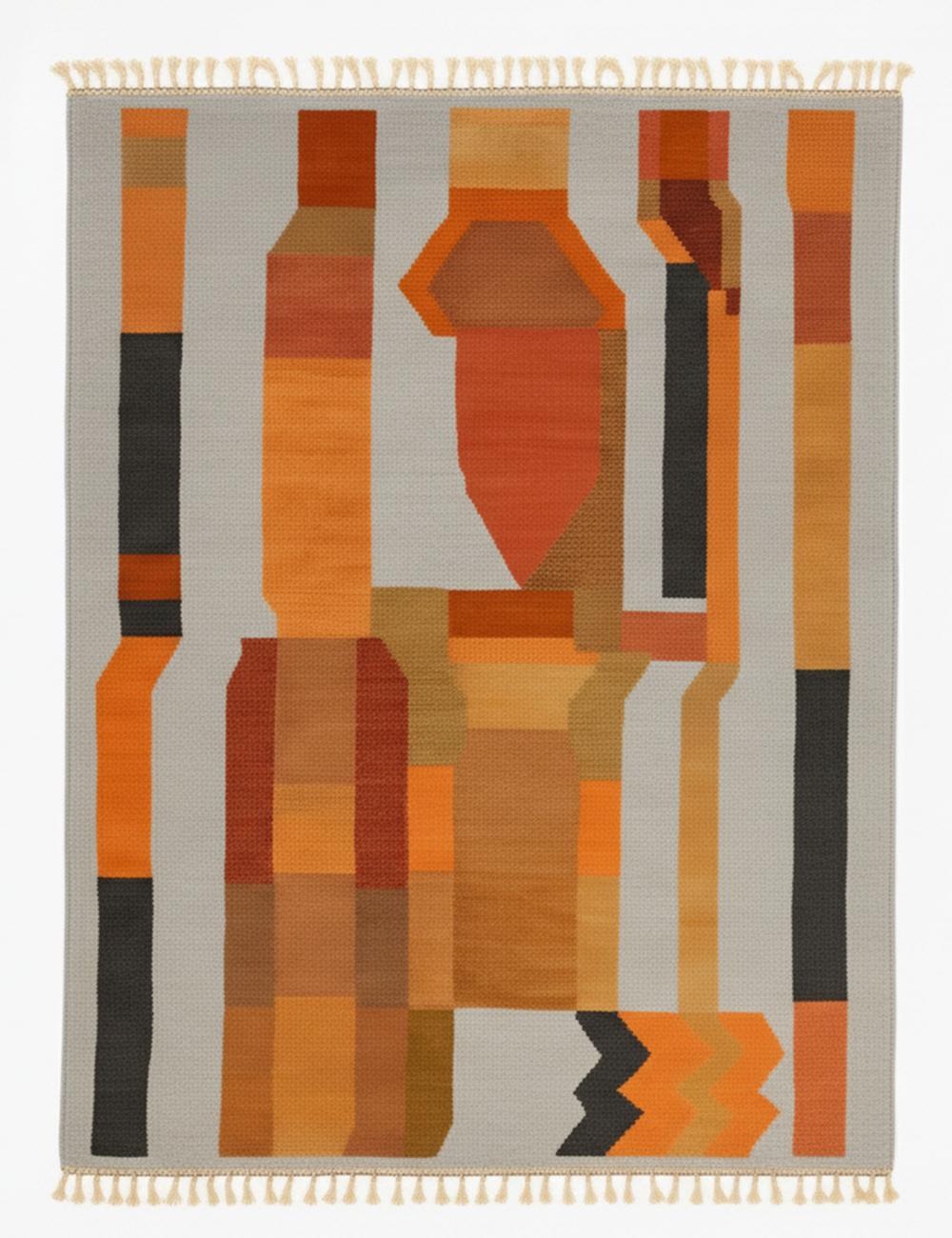 Abstract Beni Mrirt Moroccan Rug - forma 105