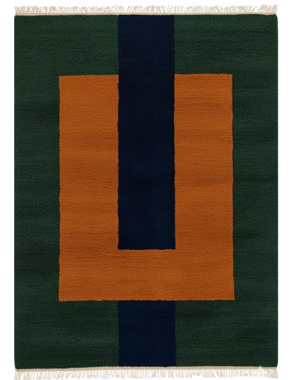 Custom Abstract Geometric Moroccan Rug - forma 69