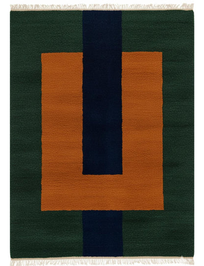 Custom Abstract Geometric Moroccan Rug - forma 69