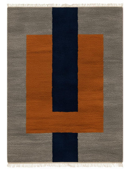 Custom Abstract Geometric Moroccan Rug - forma 69