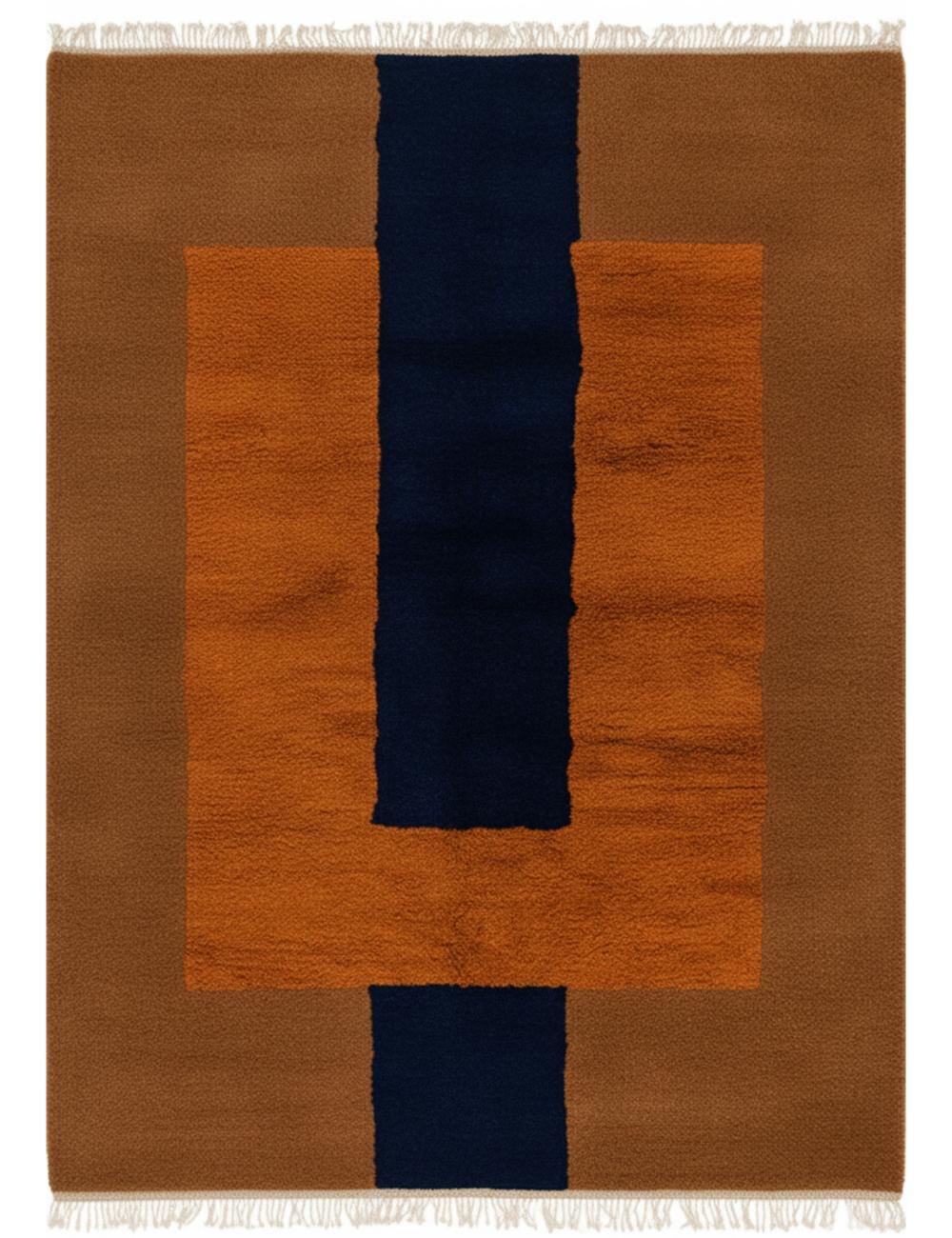 Custom Abstract Geometric Moroccan Rug - forma 69