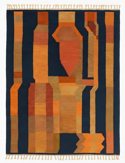 Abstract Beni Mrirt Moroccan Rug - forma 105