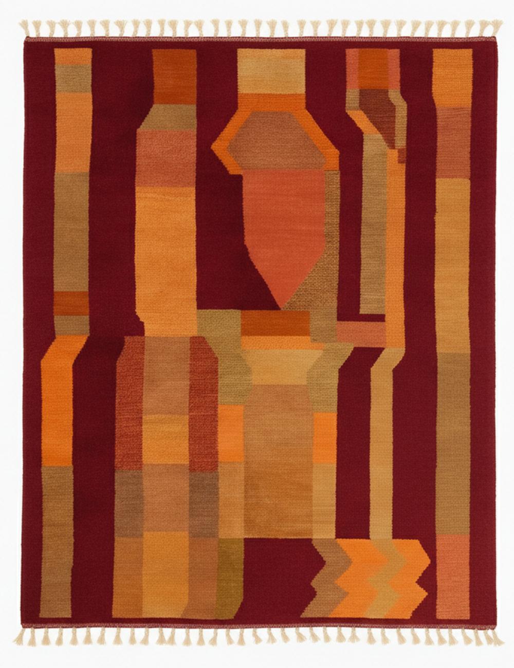Abstract Beni Mrirt Moroccan Rug - forma 105