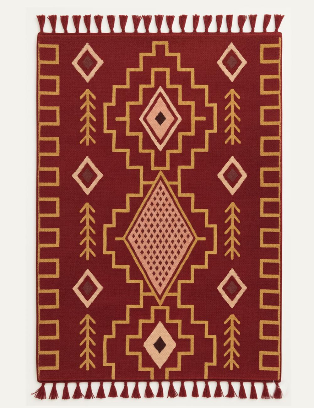 Custom Handmade Tribal Berber Rug - Esmeralda 15