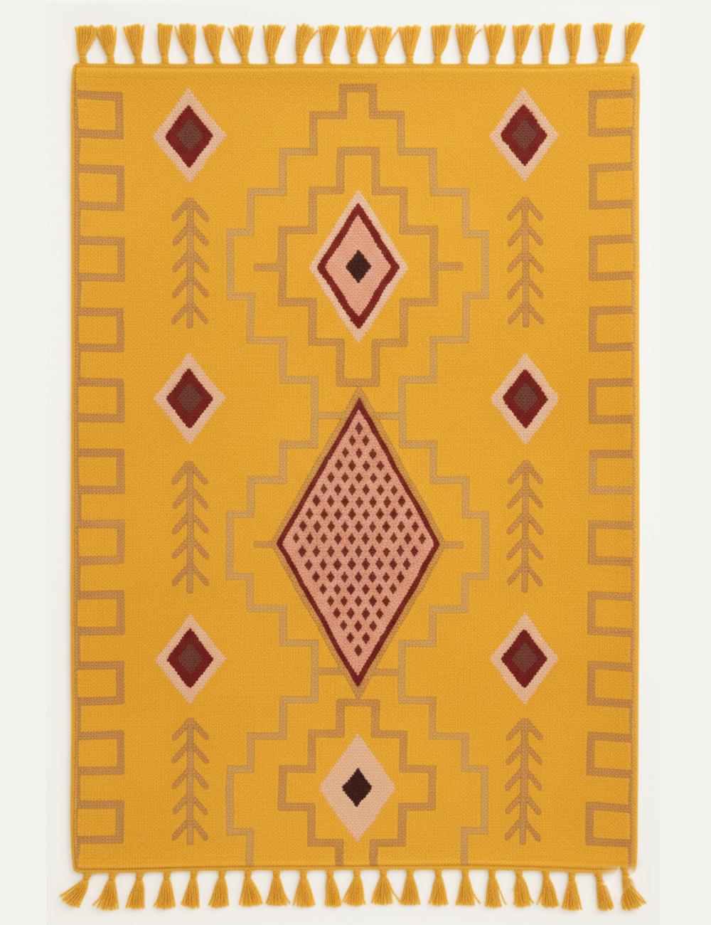 Custom Handmade Tribal Berber Rug - Esmeralda 15