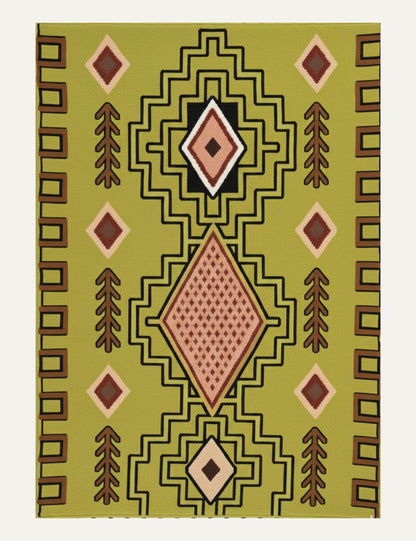 Custom Handmade Tribal Berber Rug - Esmeralda 15