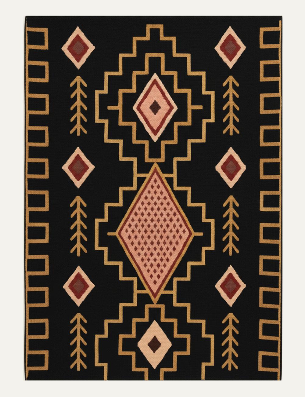 Custom Handmade Tribal Berber Rug - Esmeralda 15