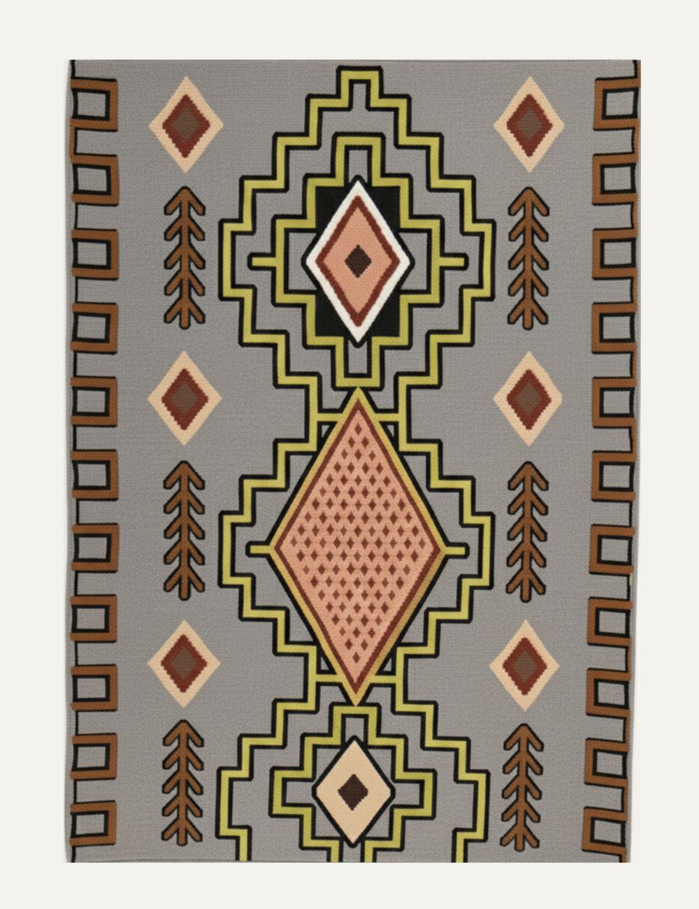 Custom Handmade Tribal Berber Rug - Esmeralda 15