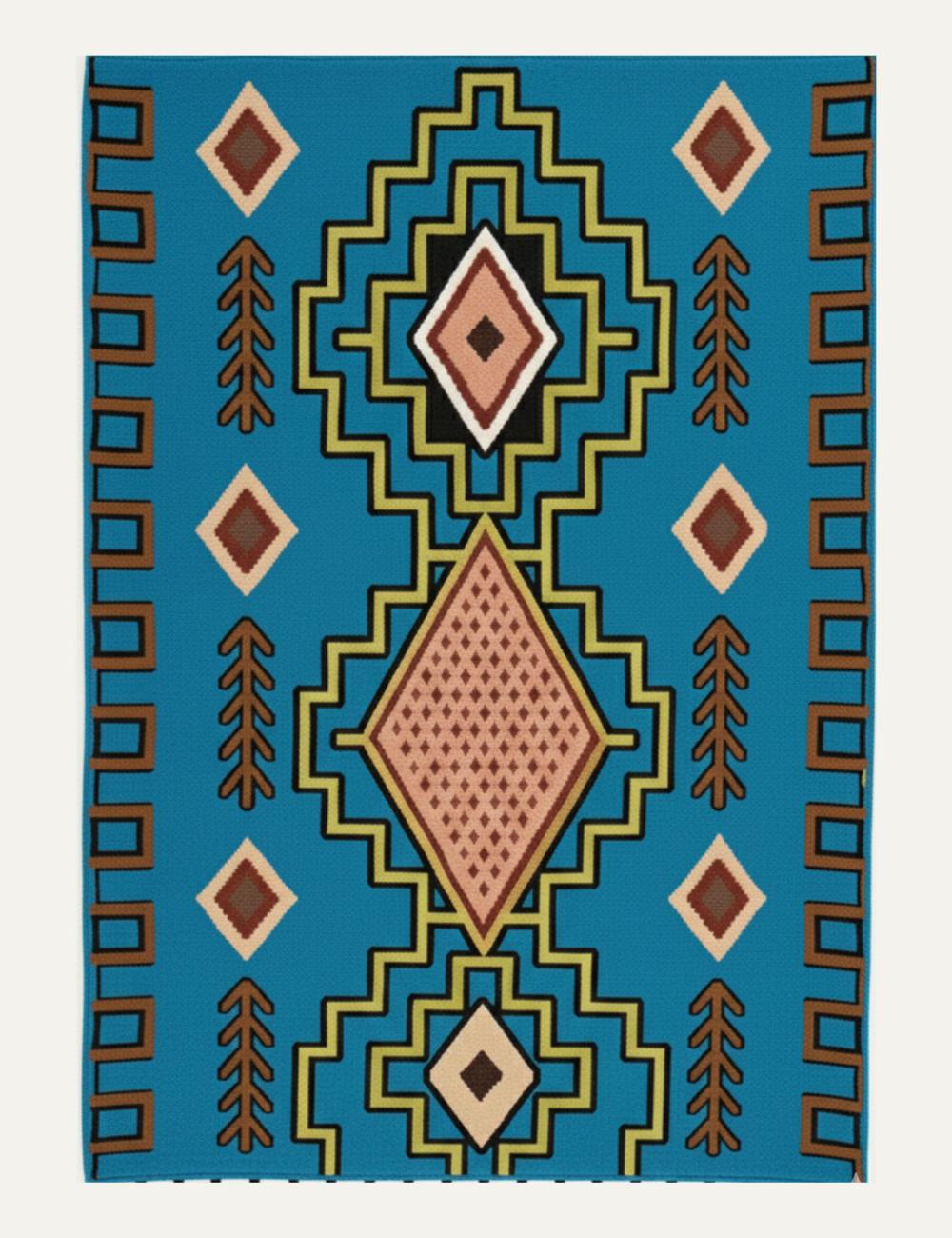 Custom Handmade Tribal Berber Rug - Esmeralda 15