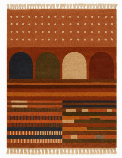 Earth Tone Beni Mrirt Moroccan Rug - Echoes Of Love 62