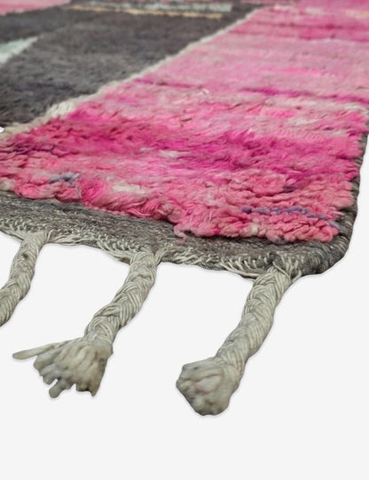 Fuchsia Wool Rug 8.2 x 5.1 ft / 249 x 158 cm