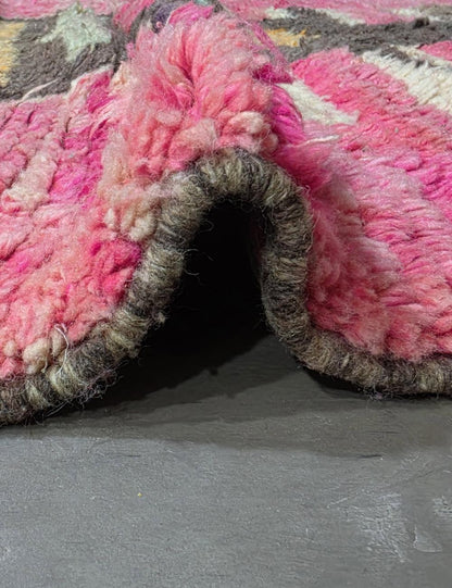 Fuchsia Wool Rug 8.2 x 5.1 ft / 249 x 158 cm