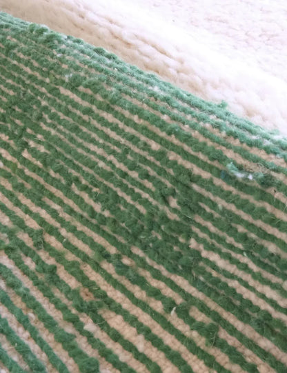 Green Moroccan Rug 9.6 x 8.2 ft / 293 x 251 cm - Surcoma