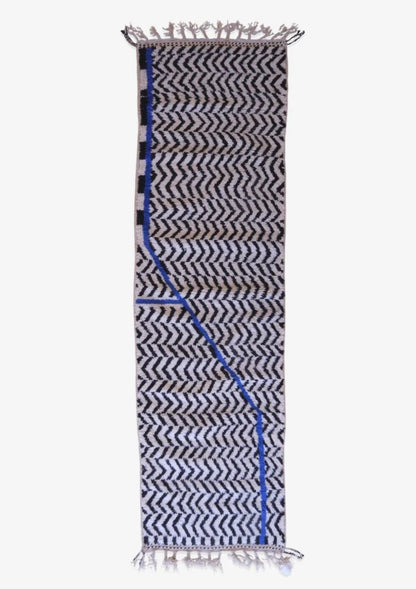 Moroccan Handknotted Runner Rug 11 x 3.2 ft / 335 x 100 cm - Surcoma