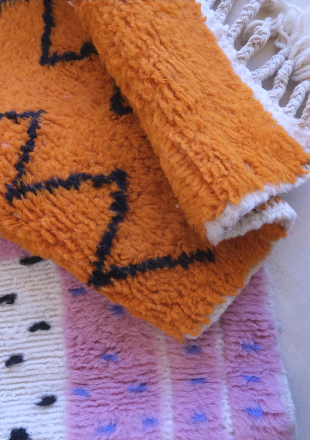 Contemporary Custom Moroccan Wool Rug - Echoes Of Love 34
