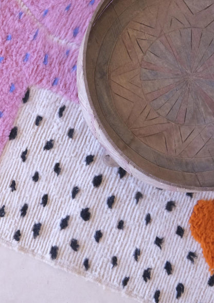 Contemporary Custom Moroccan Wool Rug - Echoes Of Love 34