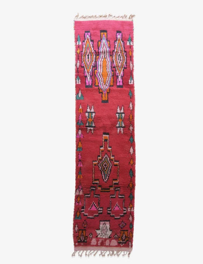 Moroccan Handknotted Runner Rug 11.9 x 3 ft / 364 x 94 cm - Surcoma