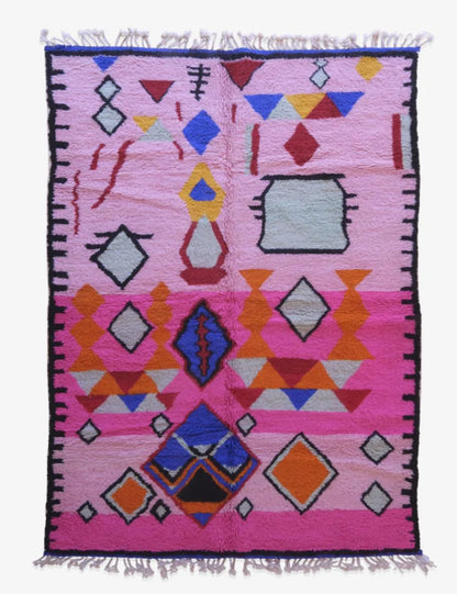Moroccan Handknotted Wool Rug 11.2 x 7.8 ft / 341 x 239 cm - Surcoma