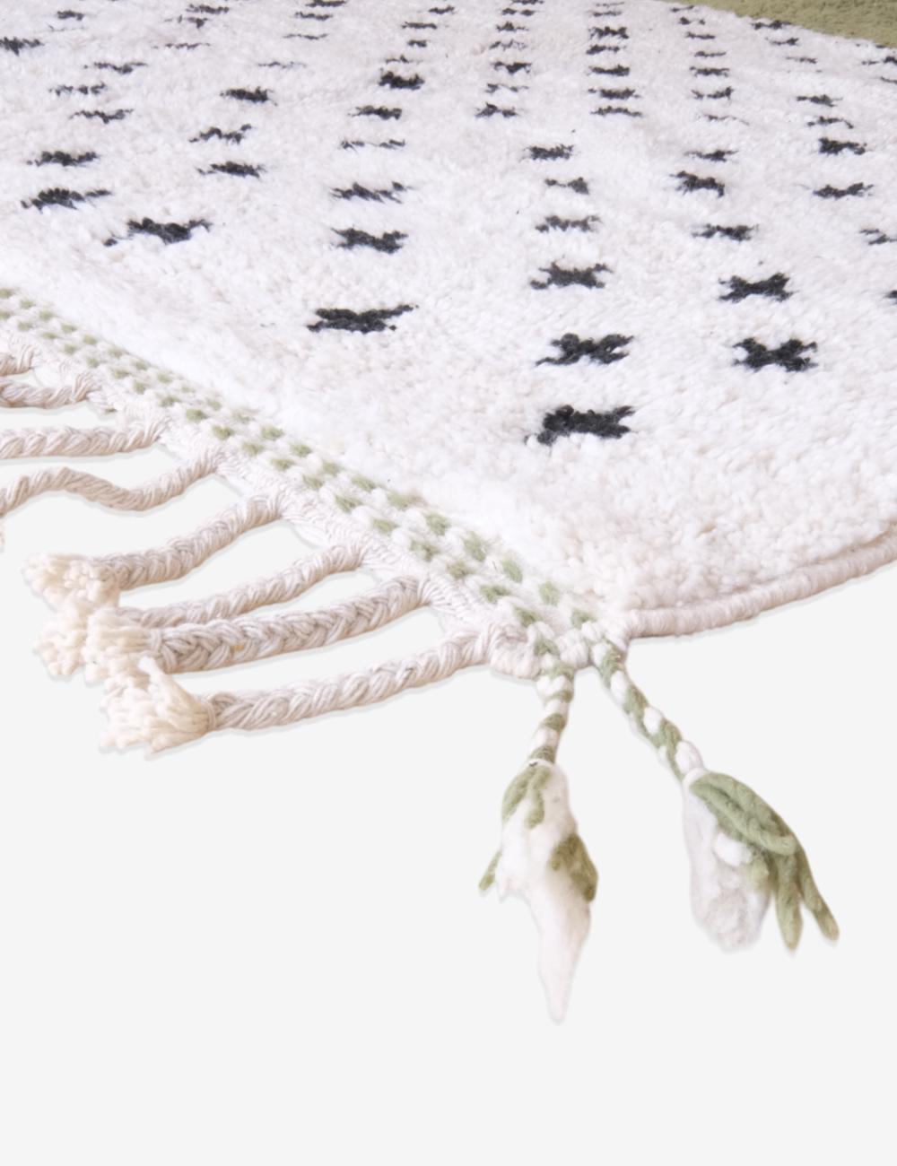 Olive-Green Moroccan Custom Rug - Echoes Of Love 26