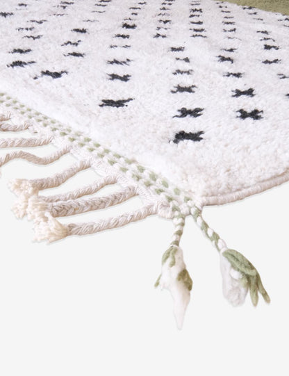 Olive-Green Moroccan Custom Rug - Echoes Of Love 26