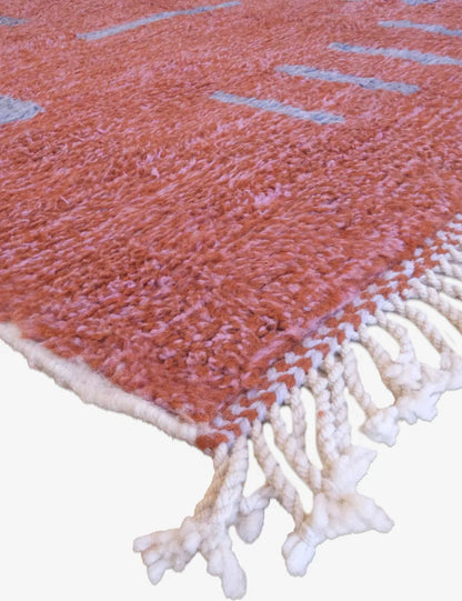 Moroccan Handknotted Wool Rug 10 x 6.6 ft / 304 x 203 cm - Surcoma