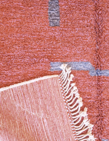Moroccan Handknotted Wool Rug 10 x 6.6 ft / 304 x 203 cm - Surcoma