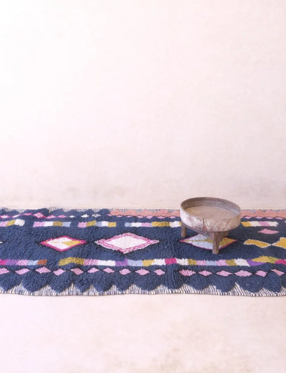 Moroccan Handknotted Runner Rug 17.1 x 4 ft / 520 x 124 cm - Surcoma