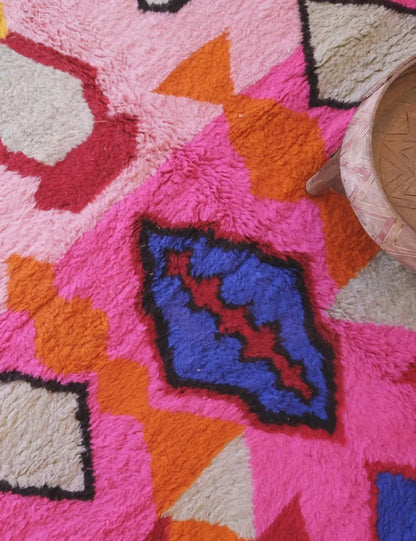 Moroccan Handknotted Wool Rug 11.2 x 7.8 ft / 341 x 239 cm - Surcoma