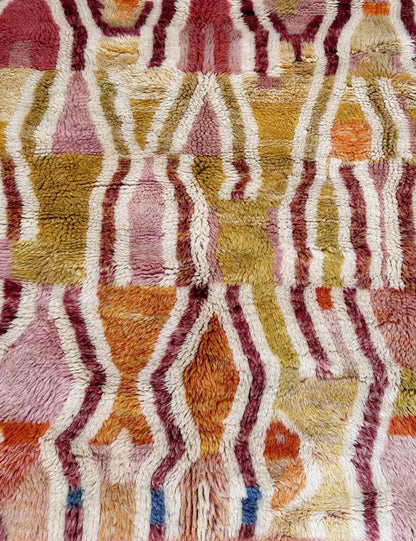 Colorful Beni Mrirt Moroccan Rug - Echoes Of Love 68