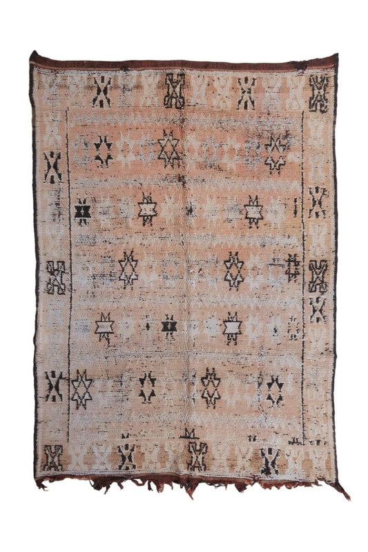 Moroccan Terracotta Wool Rug 8.3 x 5.8 ft / 253 x 178 cm - Surcoma