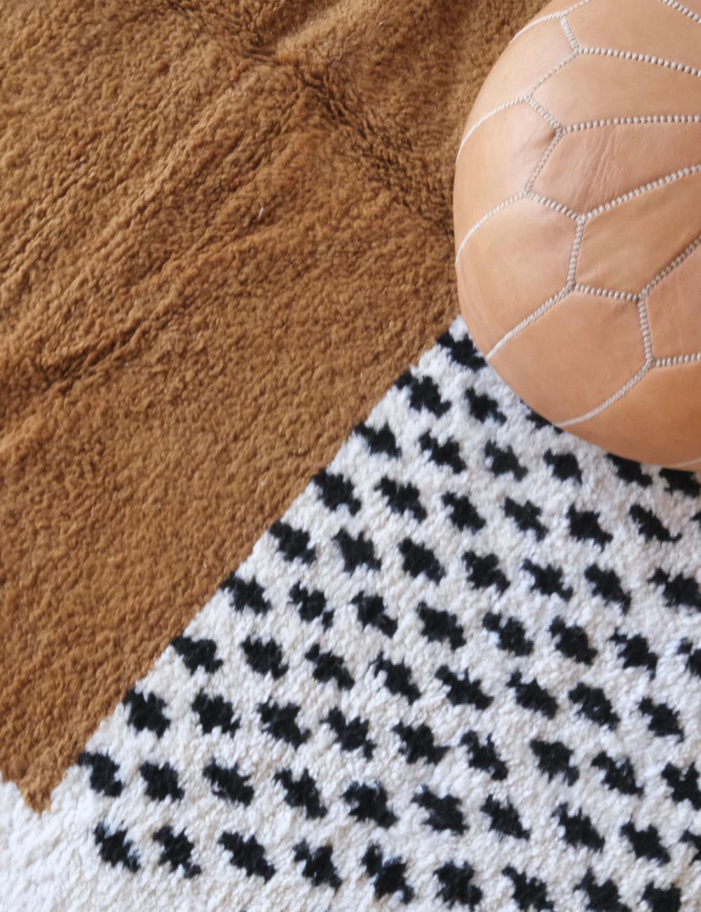 Custom Brown Modern Moroccan Rug - Forma 84