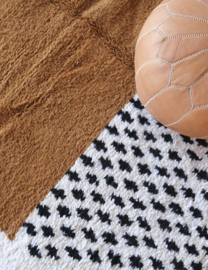 Custom Brown Modern Moroccan Rug - Forma 84