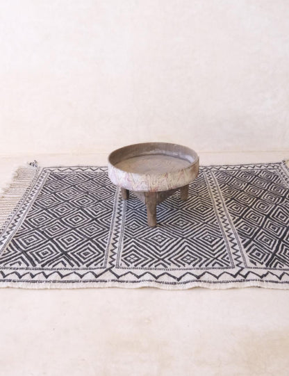 Moroccan Kilim Beni MRirt Rug 5 x 3.81 ft / 153 x 116 cm - Surcoma