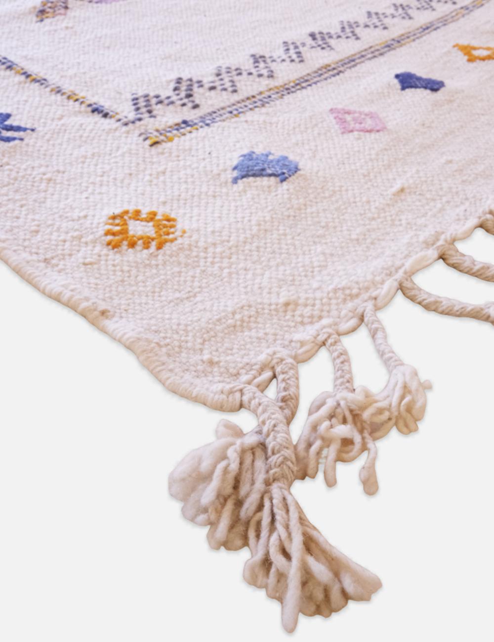 Moroccan Kilim Wool Rug 10.3 x 6.6 ft / 313 x 202 cm