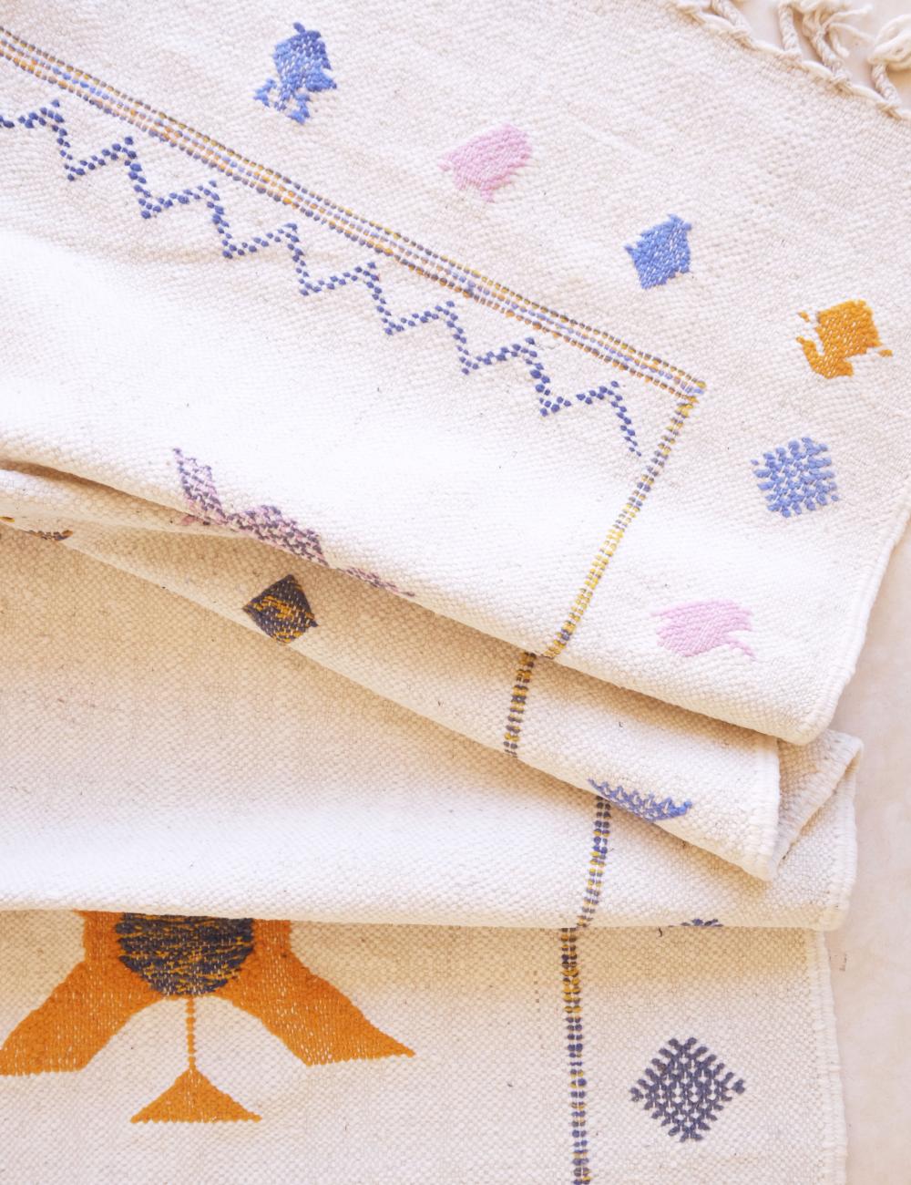 Moroccan Kilim Wool Rug 10.3 x 6.6 ft / 313 x 202 cm