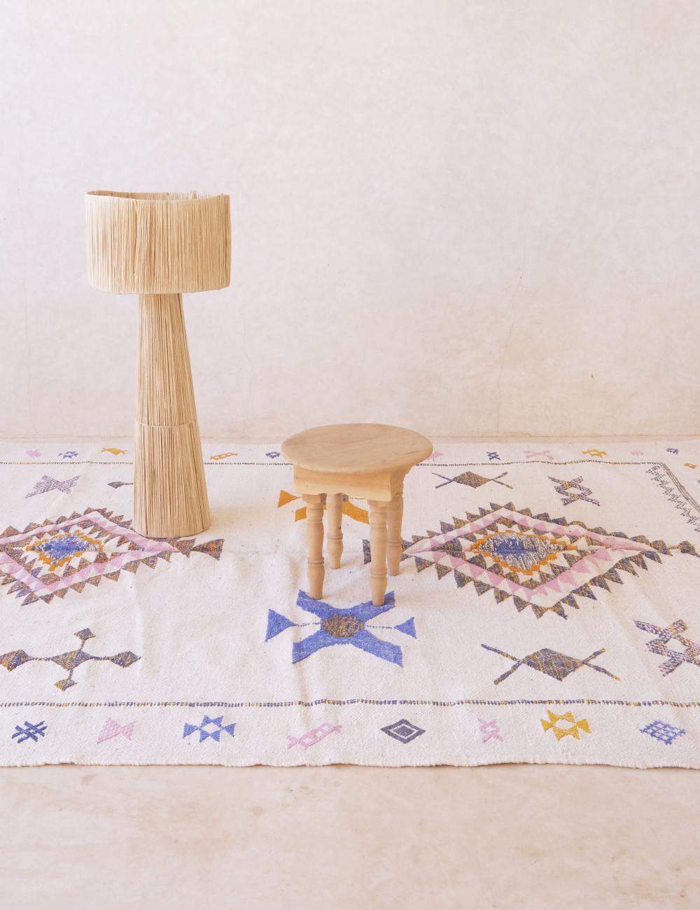 Moroccan Kilim Wool Rug 10.3 x 6.6 ft / 313 x 202 cm