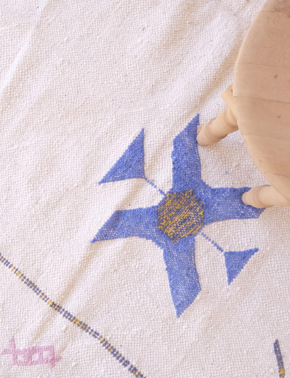 Moroccan Kilim Wool Rug 10.3 x 6.6 ft / 313 x 202 cm