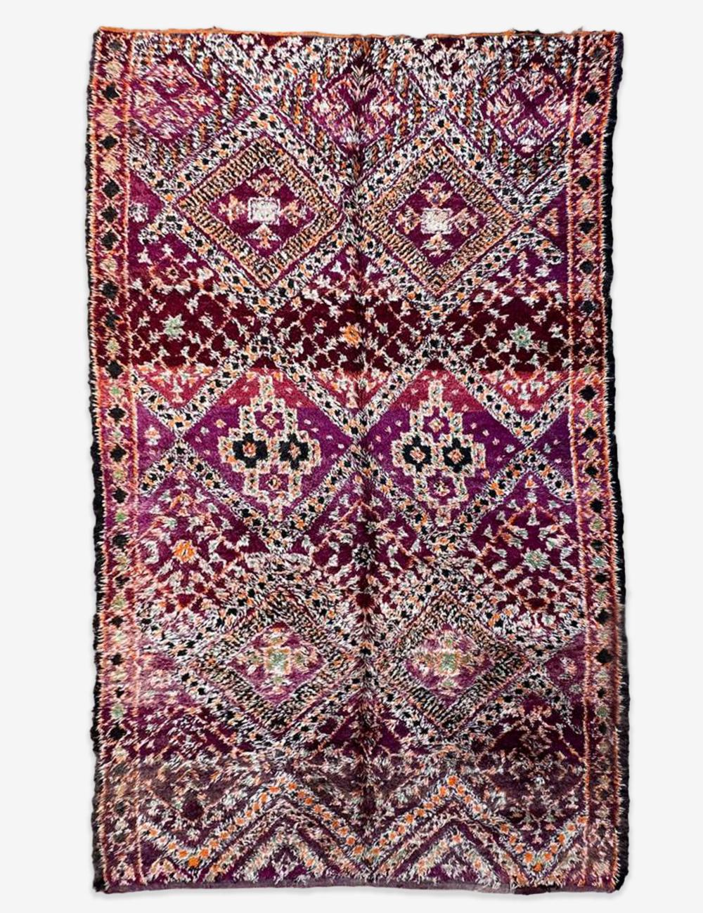 Highly Collectible Handwoven Berber Wool Rug 12.3 x 6.7 ft / 375 x 207 cm