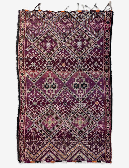 Highly Collectible Handwoven Berber Wool Rug 12.3 x 6.7 ft / 375 x 207 cm