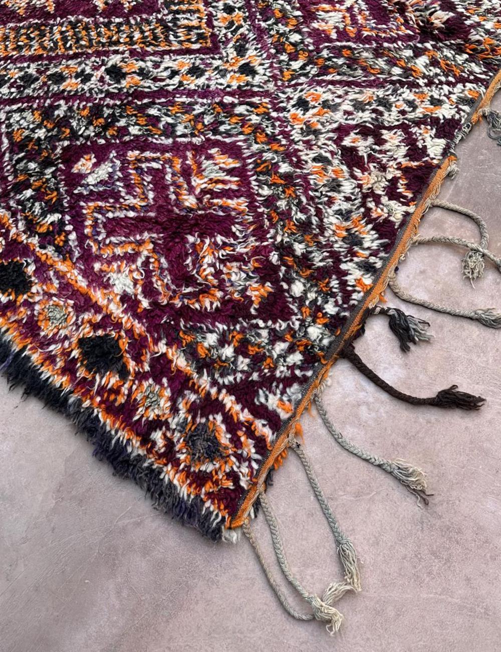 Highly Collectible Handwoven Berber Wool Rug 12.3 x 6.7 ft / 375 x 207 cm