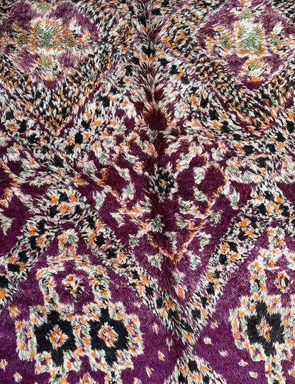 Highly Collectible Handwoven Berber Wool Rug 12.3 x 6.7 ft / 375 x 207 cm