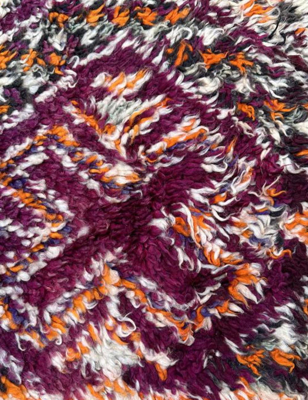Highly Collectible Handwoven Berber Wool Rug 12.3 x 6.7 ft / 375 x 207 cm