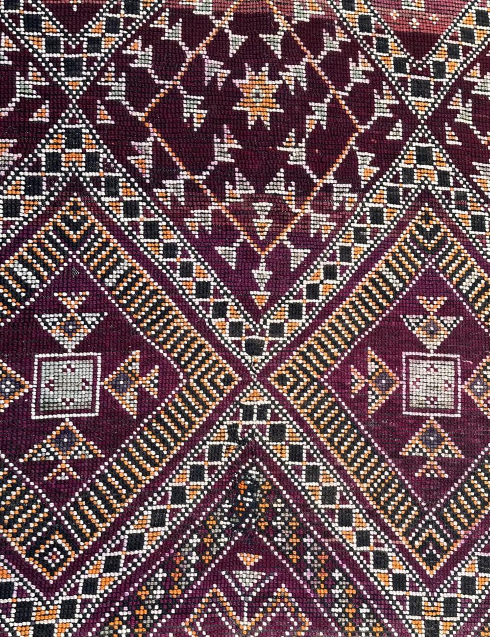Highly Collectible Handwoven Berber Wool Rug 12.3 x 6.7 ft / 375 x 207 cm
