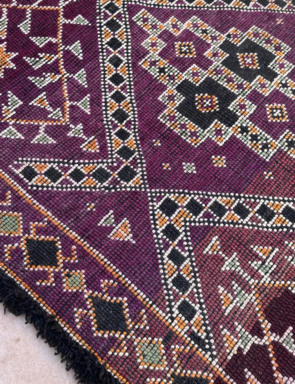 Highly Collectible Handwoven Berber Wool Rug 12.3 x 6.7 ft / 375 x 207 cm