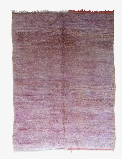 Moroccan Lavender Purple Solid Rug 9.1 x 6.5 ft / 277 x 198 cm - Surcoma
