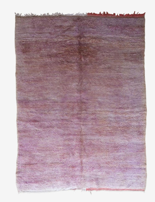 Moroccan Lavender Purple Solid Rug 9.1 x 6.5 ft / 277 x 198 cm