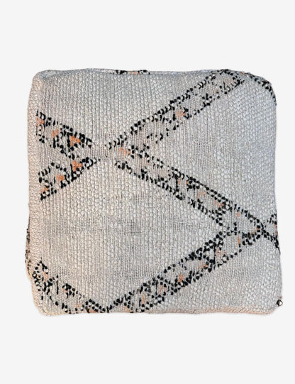 Moroccan Marmoucha Wool Pouf - Surcoma