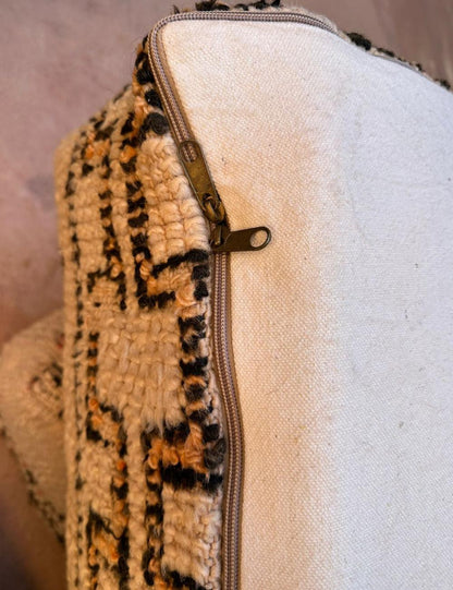 Moroccan White Tribal Floor Cushion - Surcoma
