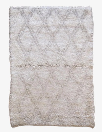 Moroccan Marmoucha Wool Rug 6.1 x 4.3 ft / 186 x 131 cm - Surcoma