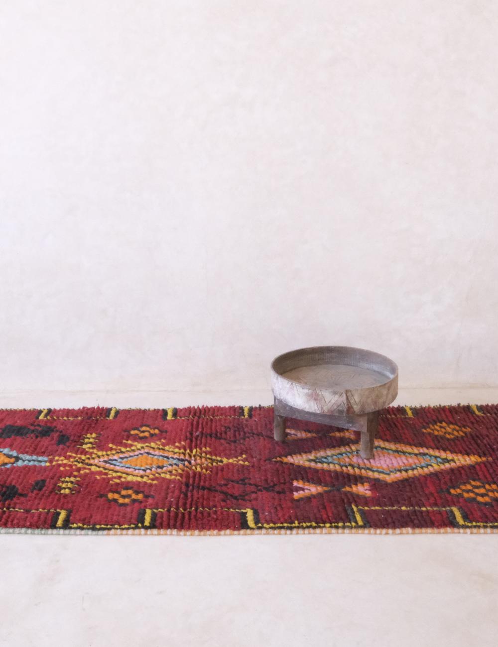Moroccan Modern Boujad Runner Rug 12.9 x 2.8 ft / 394 x 87 cm
